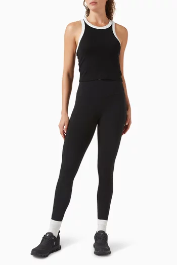 تي شيرت كيكي بلا أكمام نسيج مضلع