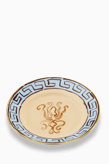 طبق تقديم خبز مسطح بورسلين، 16 سم