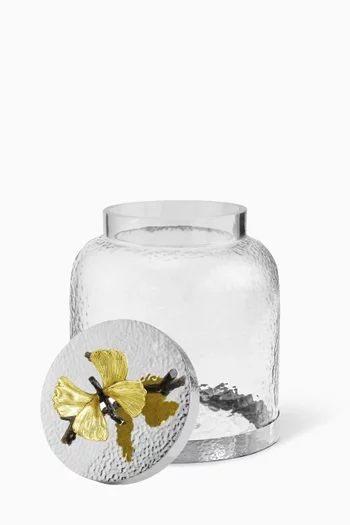 Butterfly Ginkgo Cookie Jar