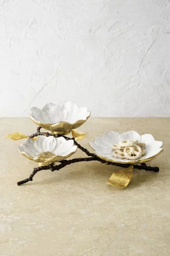 Vintage Bloom Triple Dish