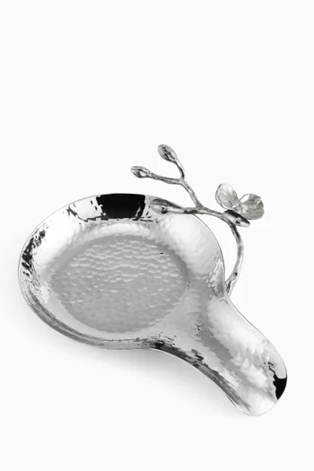 White Orchid Spoon Rest