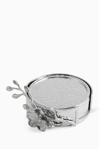 Orchid Drink Coasters, Set of 6