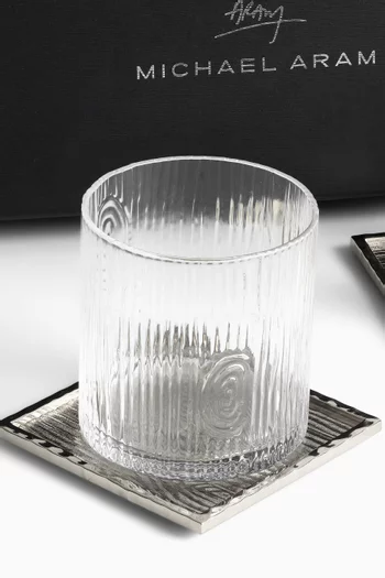 طقم أكواب وقواعد أكواب ايفي آند اوك، قطعتان