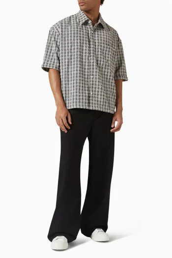 Pleated Pants in Suiting Fabric