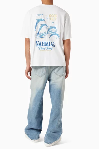 Boat Tours Boxy T-shirt in Cotton