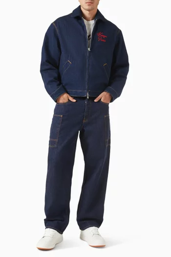 Padded Workwear Jacket in Japanese Denim