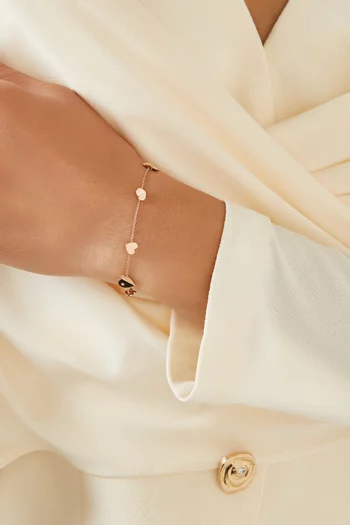 Hiam Heart Bracelet in 18kt Rose Gold
