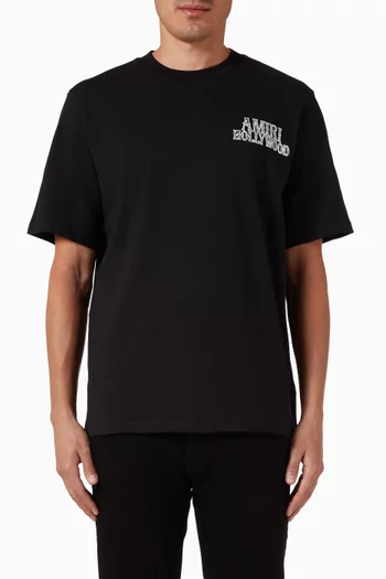 Hollywood-print Oversized T-shirt in Cotton