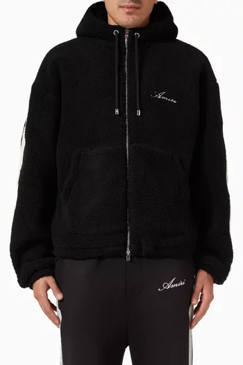 Bones Zip Hoodie in Cotton-fleece