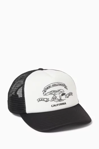 Eagle Trucker Hat in Mesh