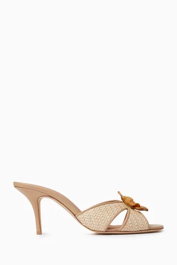 Suri 70 Flower Mules in Raffia