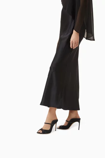 Noah 90 Mules in Broderie Mesh