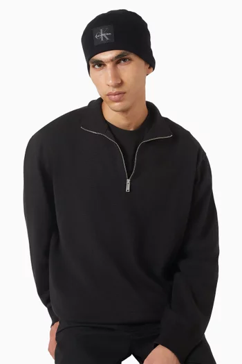 قبعة بيني برقعة شعار الماركة