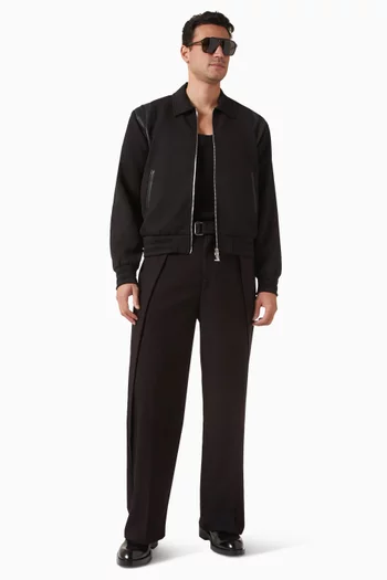 Charles Wide-leg Belted Pants