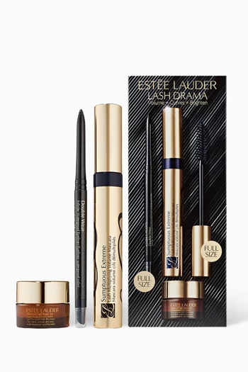 مجموعة لاش دراما لتكثيف الرموش وتقويسها وتفتيح البشرة، توفير 45‏‏‏‏‏‏‏‏‏%