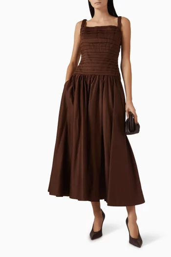 Star Midi Dress in Cotton