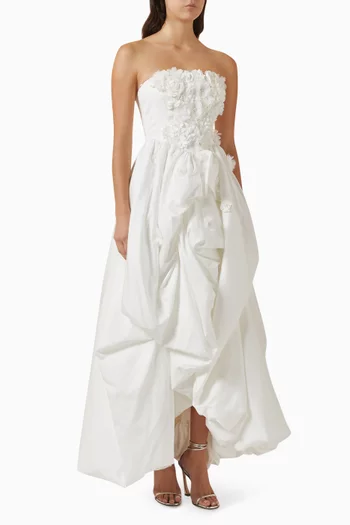 Carina Floral Gown in Cotton