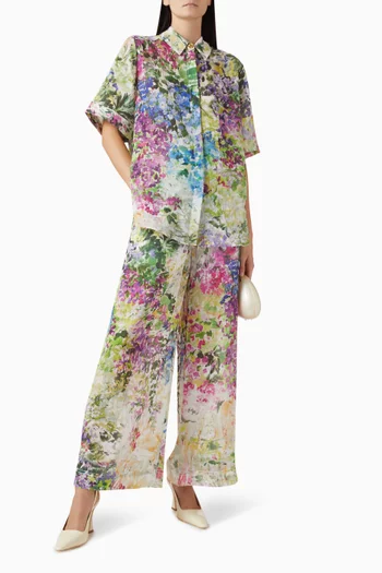 Adina Printed Pants in Lyocell Blend