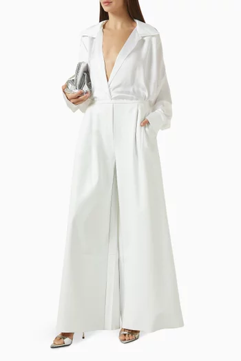 بنطال بقصة ساق واسعة