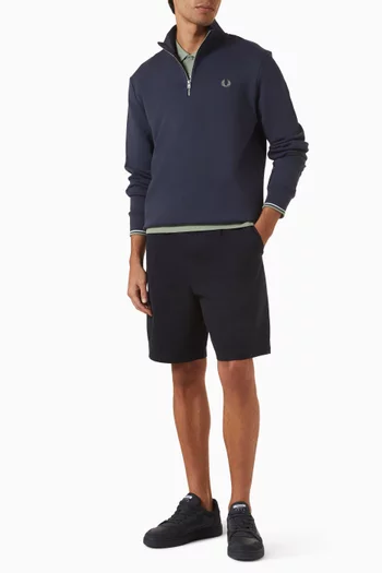 Half Zip Sweatshirt in Cotton