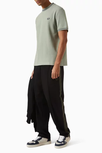 Tennis Grip Taped Track Pants in Cotton-blend