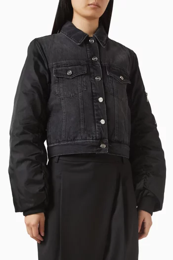 Mix Jacket in Rigid Denim