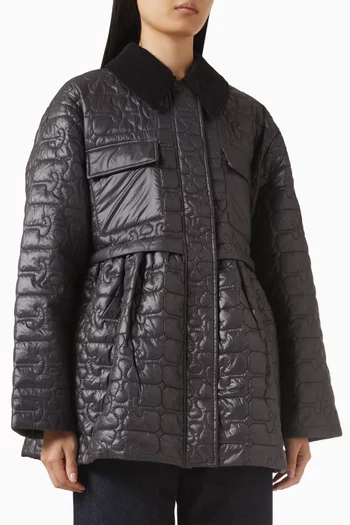 Shiny Quilted Jacket