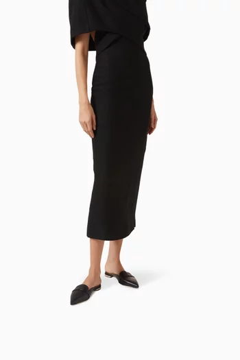 حذاء مفتوح دورامو بكعب 10 مم جلد نابا