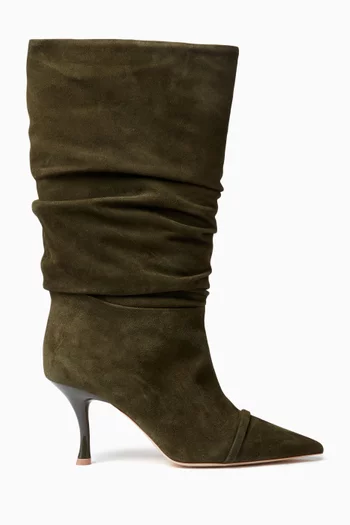 حذاء بوت آيل بطول الركبة وكعب 70 مم شمواه