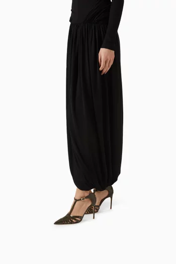 حذاء كلاسيك جينيفر بفتحات وكعب 90 مم جلد لامع