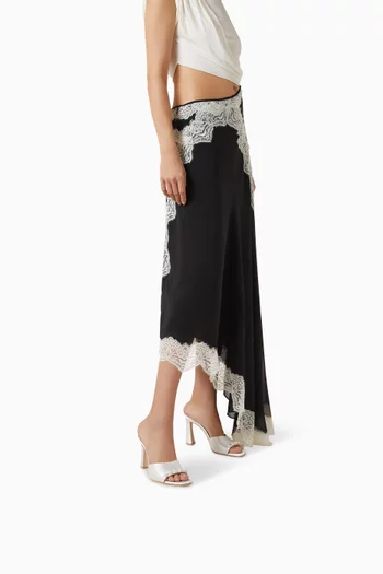 Roxanne 90 Pearl-embellished Mule Sandals in Satin