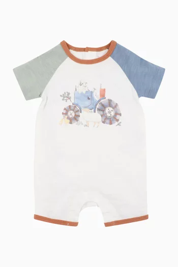 Clayton Farm Scene Romper in Cotton
