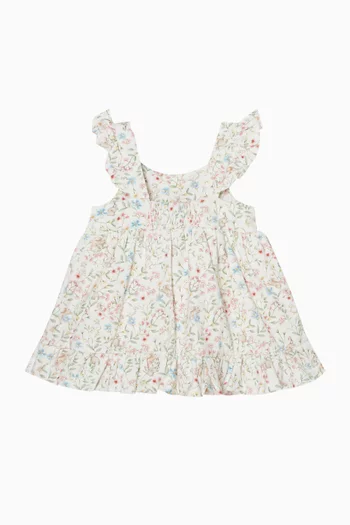 Bonnie Bunny-print Dress in Cotton
