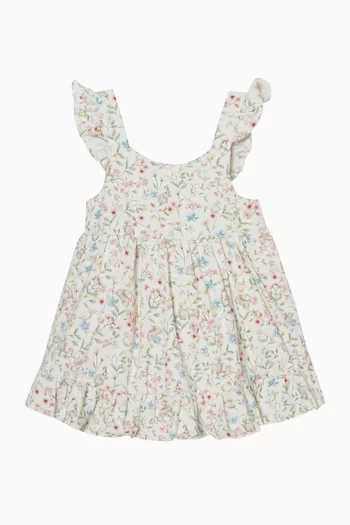 Bonnie Bunny-print Dress in Cotton