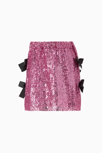 تنورة مطرزة بالترتر