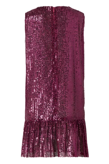 Bow Sequin-embellished Dress