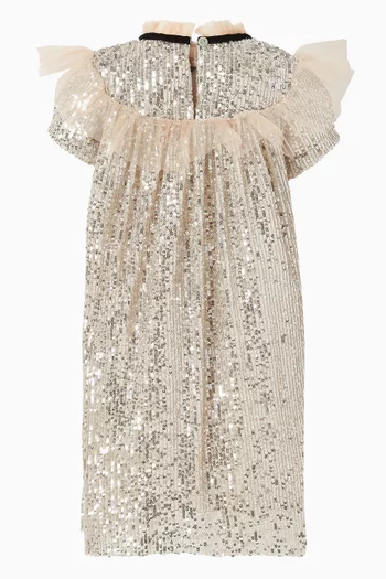 Sequin-embellished Dress in Tulle