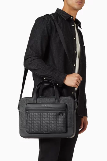 Modern Repeat Flag Pocket Laptop Bag