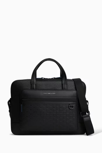 Modern Repeat Flag Pocket Laptop Bag