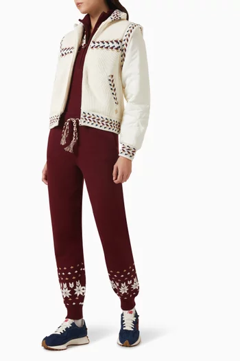 بنطال رياضي جوجو للتزلج منسوج من مزيج قطن عضوي