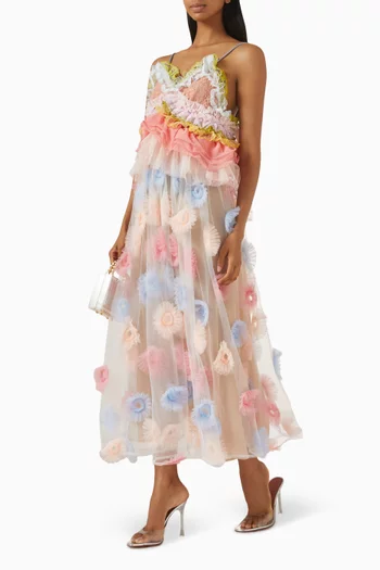 فستان سيرينيتي بكشكش