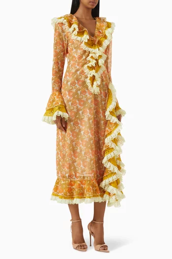 فستان هالو بكشكش