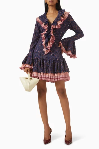 فستان جوي بكشكش