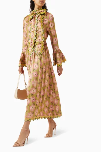 فستان جليد بأشرطة صدفية