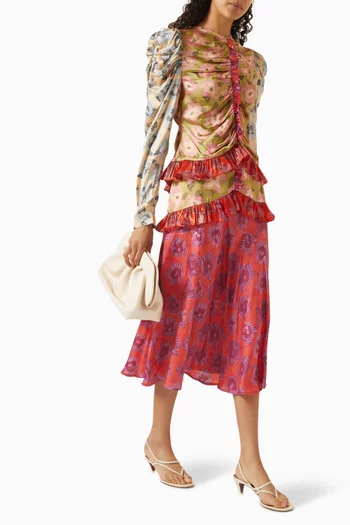 تنورة ثريل بكشكش