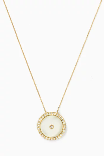 Celestia Pearl Pendant Necklace in 18kt Gold