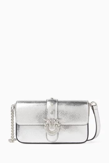 حقيبة لوف وان بتصميم انسيابي جلد عجل