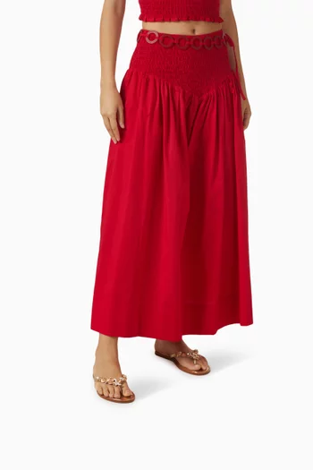 Embellished Charm Sandals in Metallic Leather