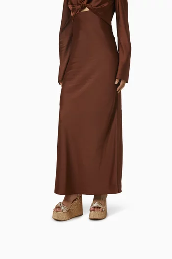 Anabela 125 Wedge Sandals in Metallic Leather