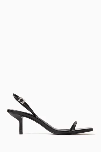 Judith 65 Slingback Sandals in Patent Leather